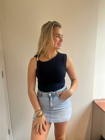 Lily top donkerblauw