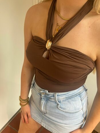 Noor top bruin